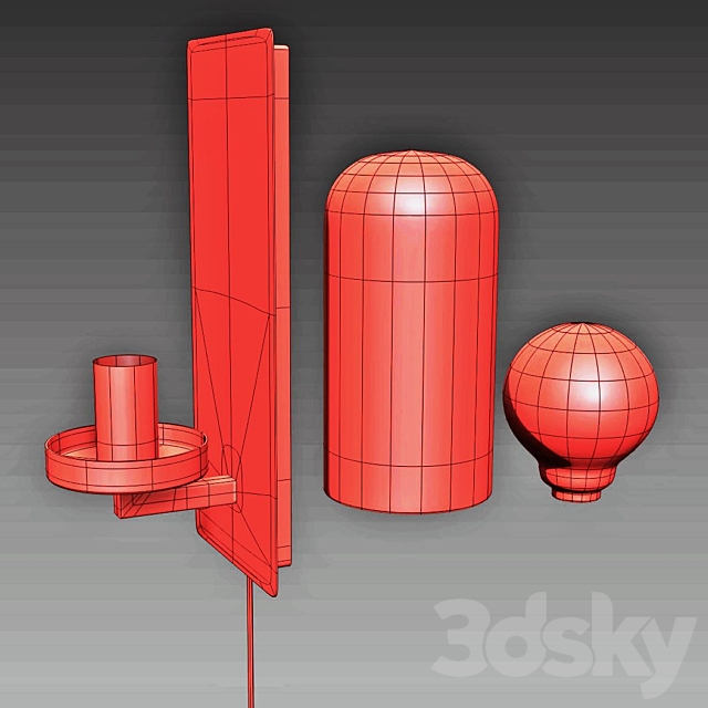 Model BARNABY. wall lamp from MARKSLOJD. Sweden. 3DSMax File - thumbnail 3