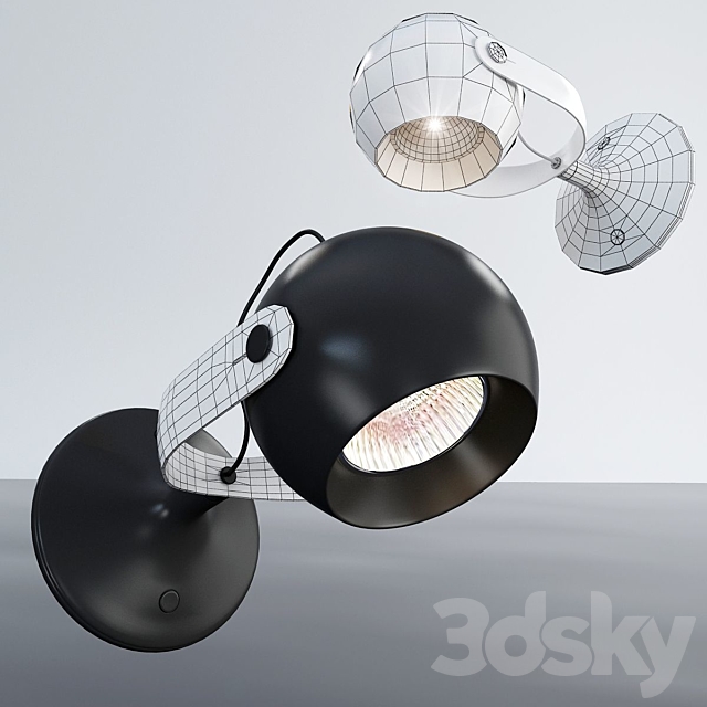 Model KLOT wall lamp from MARKSLOJD Sweden. 3DS Max Model - thumbnail 2