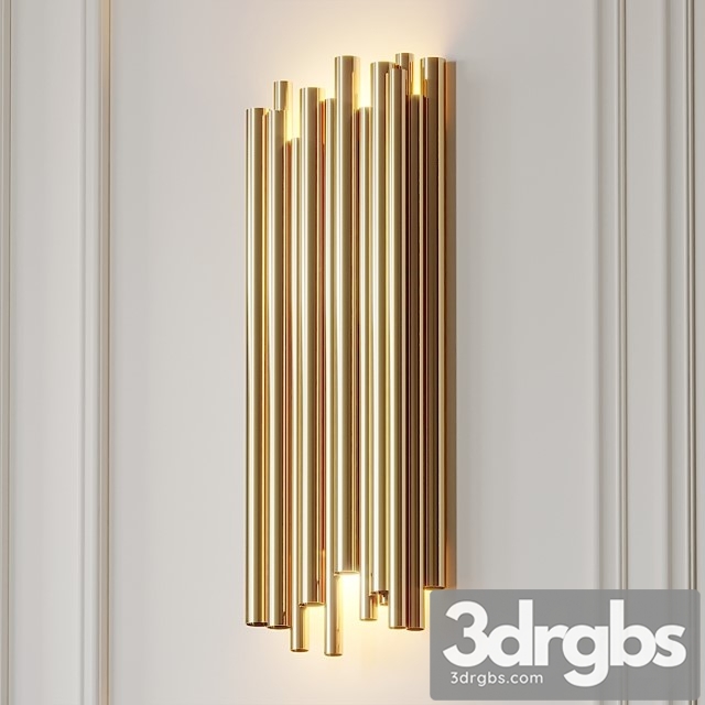 Modern Crystal Wall Lamp 3dsmax Download - thumbnail 1