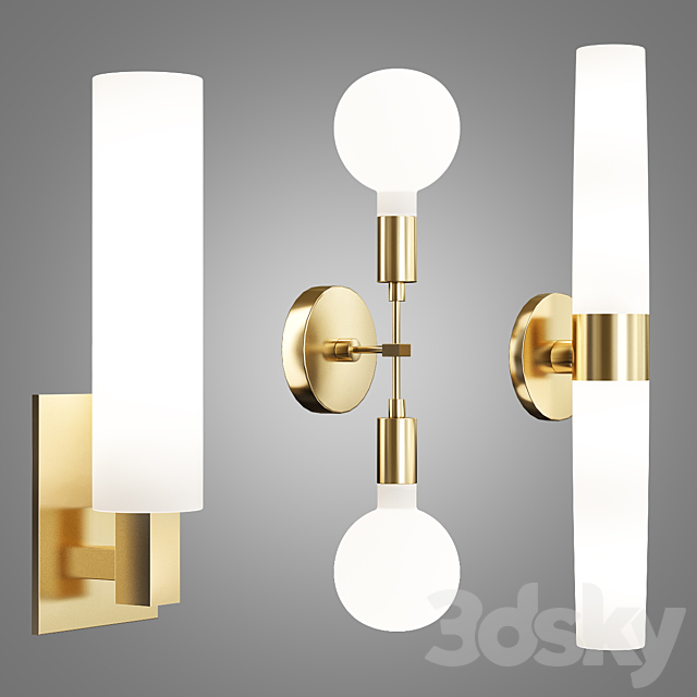 Modern wall lamp 3DSMax File - thumbnail 1