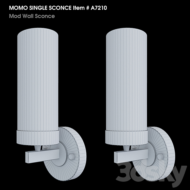 MOMO SINGLE SCONCE Item # A7210 3DSMax File - thumbnail 2