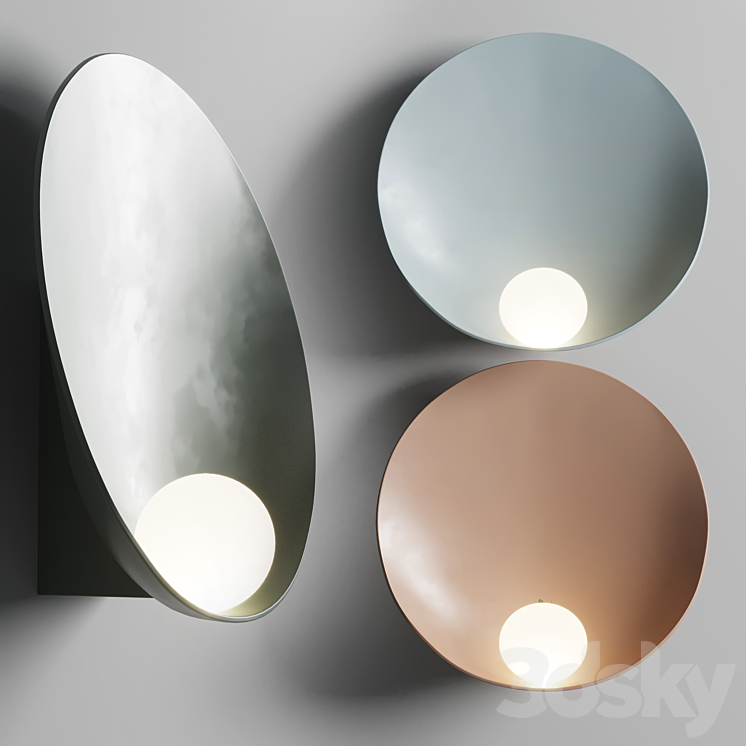 Musa Vibia Wall Lamp 3DS Max Model - thumbnail 1