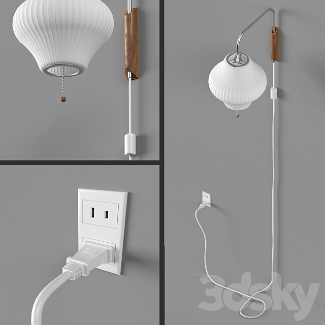 Nelson Bubble Wall Sconce Cabled Collection 3DSMax File - thumbnail 4