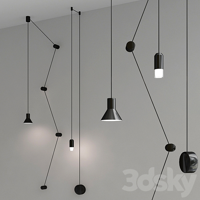 NEURO and VIBIYA pendants lamp collection 3DSMax File - thumbnail 1