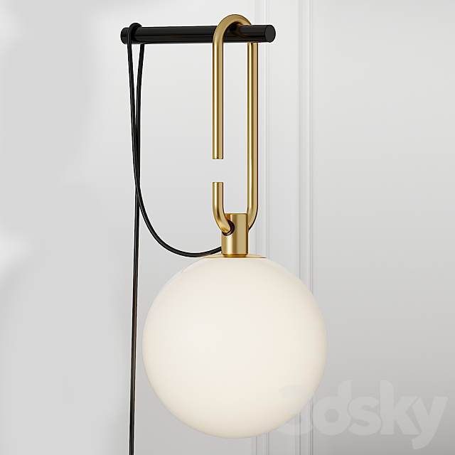 NH Wall Lamp 3DS Max Model - thumbnail 2