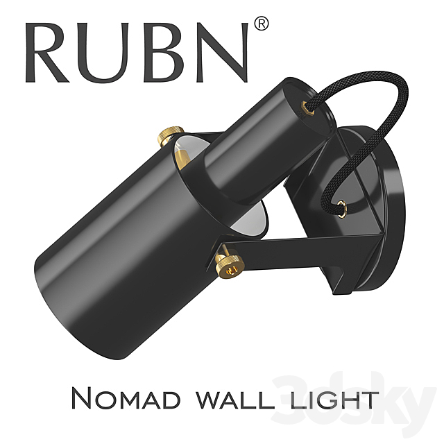 Nomad wall light 3DSMax File - thumbnail 1