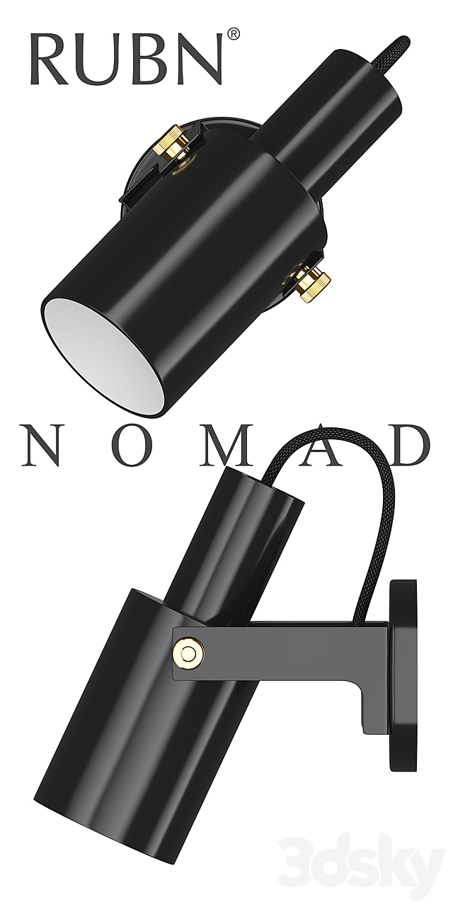 Nomad wall light 3DSMax File - thumbnail 2