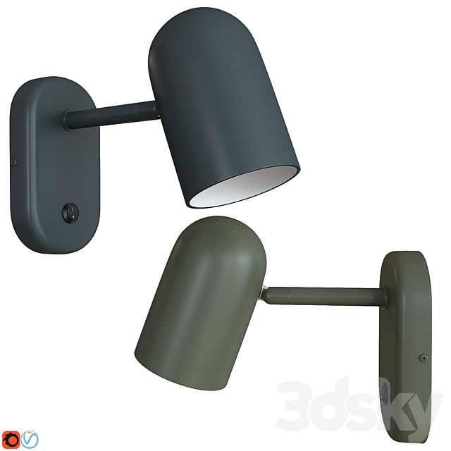 Northern Buddy Wall Lamp 3DSMax File - thumbnail 1