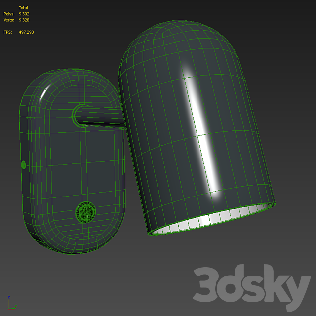 Northern Buddy Wall Lamp 3DSMax File - thumbnail 3