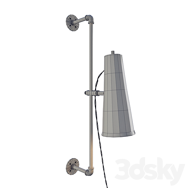 Norton NOR375-GTSN model of wall lamp from the company House of Troy USA. 3ds Max - thumbnail 2