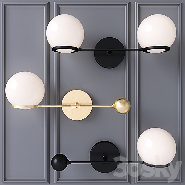 O & G CONTRAPESSO LED SINGLE SCONCE 3ds Max - thumbnail 1