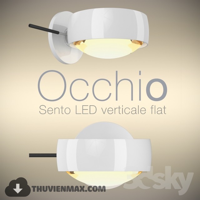 Occhio wall luminaire sento led verticale flat 2014 3DS Max - thumbnail 3