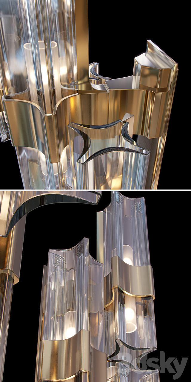 Officina Luce ETEREA applique 3DS Max Model - thumbnail 2