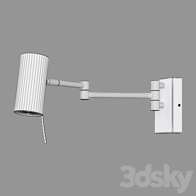 OM Wall lamp with swivel diffuser Eurosvet 20166_1 Lank 3DS Max Model - thumbnail 2