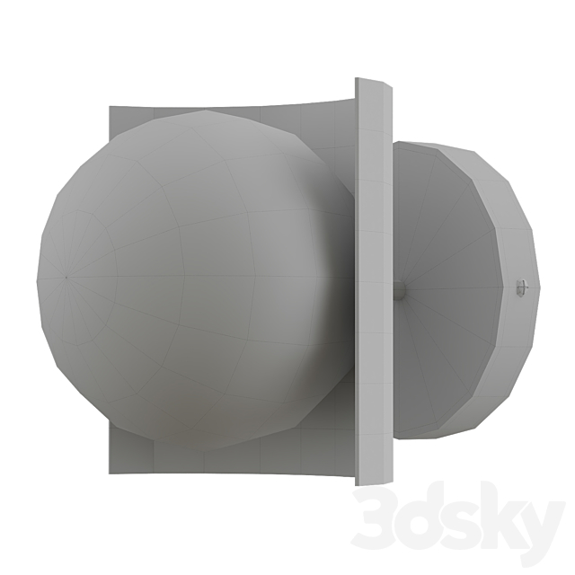 Orb Shade Wall Sconce 3DSMax File - thumbnail 2