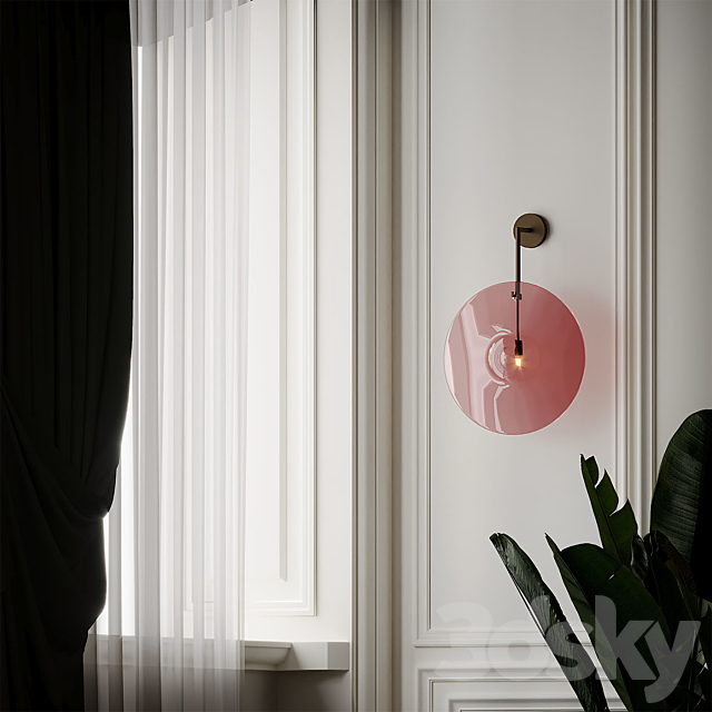 Orbe Wall Lamp by Veronese Paris 3DS Max Model - thumbnail 4