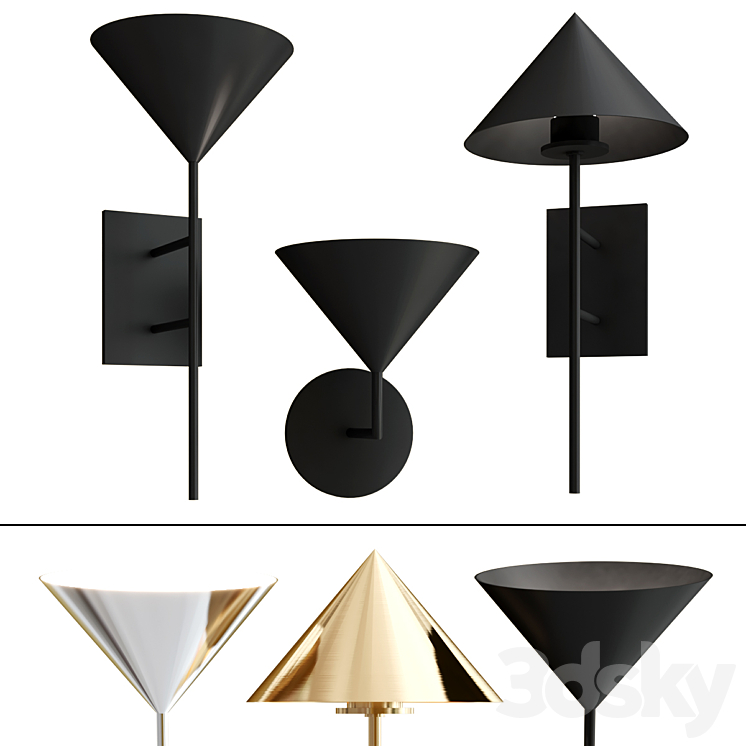 ORSAY wall lamp collection 3DS Max Model - thumbnail 3