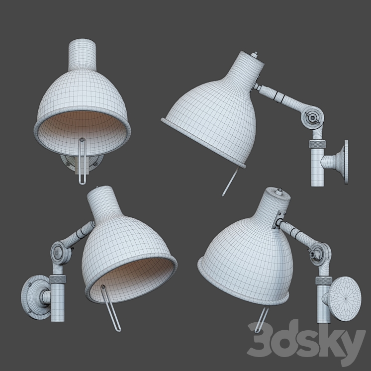 Orsjo Belysning PJ71 Wall Lamp 3DS Max - thumbnail 2