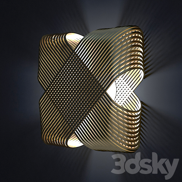 Ovals wall lamp 3DSMax File - thumbnail 2