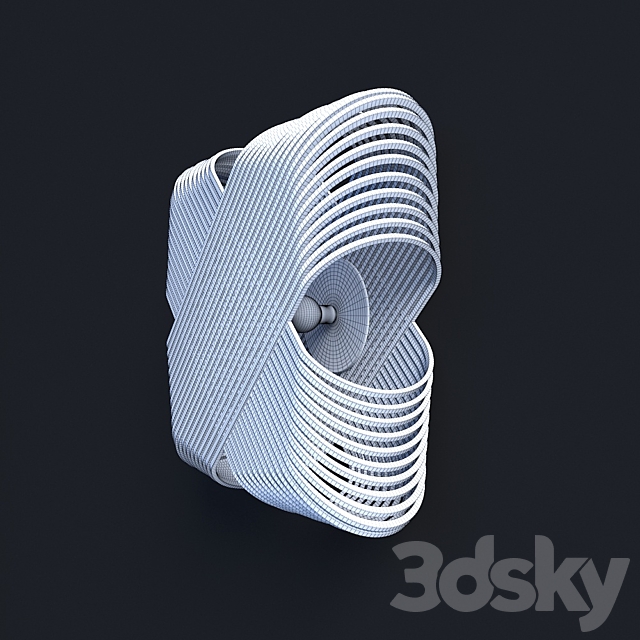 Ovals wall lamp 3DSMax File - thumbnail 4