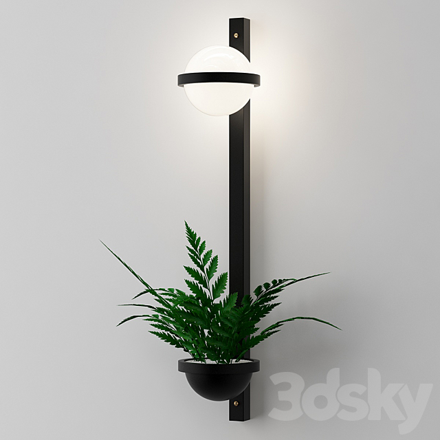 palma_wall_lamp 3DS Max Model - thumbnail 2