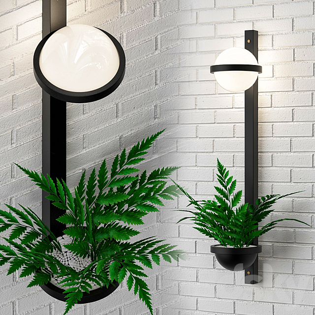 palma_wall_lamp 3DS Max Model - thumbnail 3