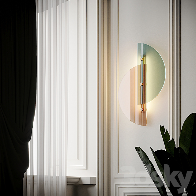 PAPILLON Wall Sconce by Arflex 3DS Max Model - thumbnail 3