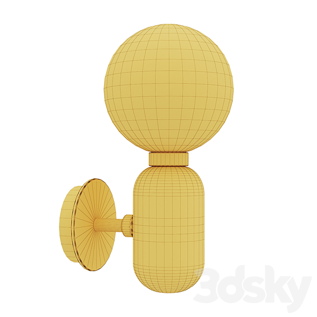 Parachilna Aballs Lamps – Wall Lamp 3DS Max Model - thumbnail 5