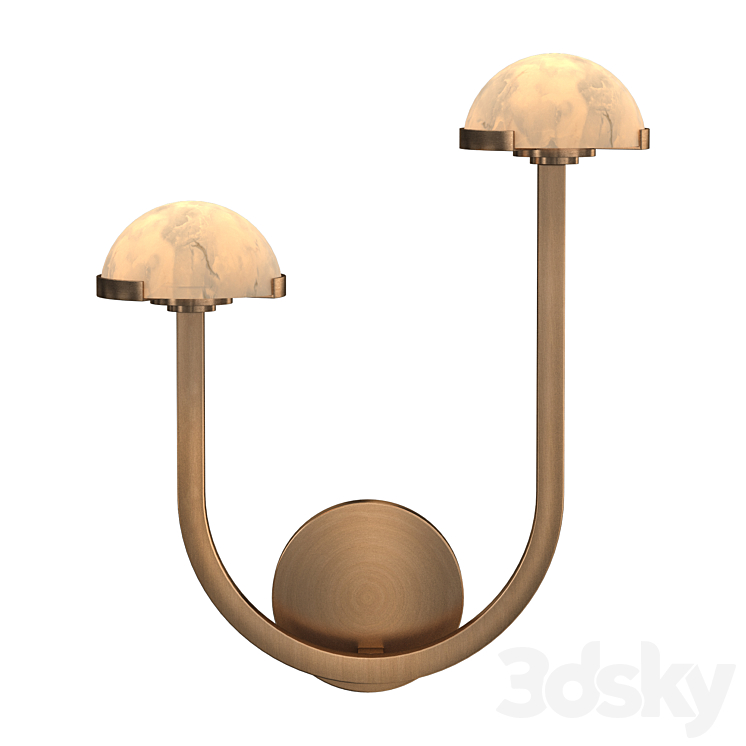 PEDRA DOUBLE SCONCE 3DS Max Model - thumbnail 2