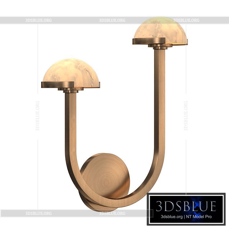 PEDRA DOUBLE SCONCE 3DS Max - thumbnail 3