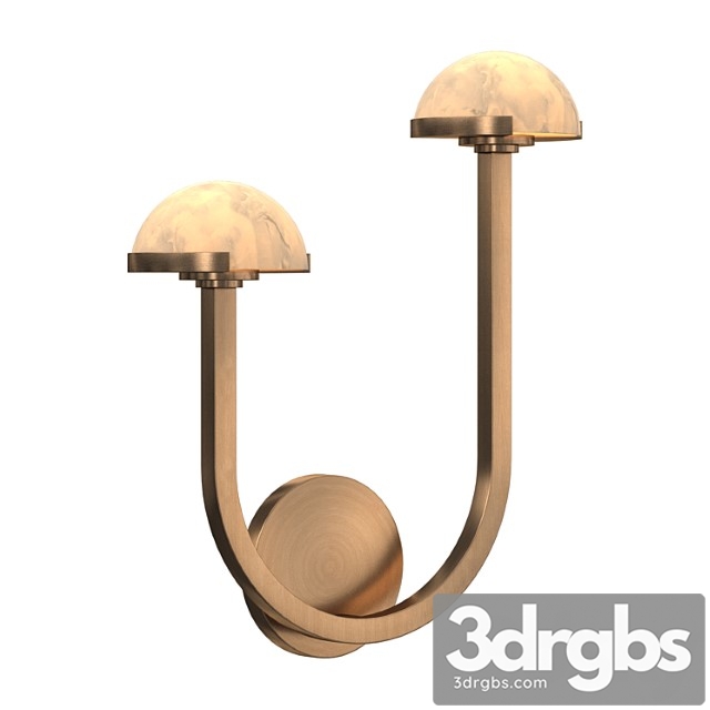 Pedra Double Sconce 3dsmax Download - thumbnail 1