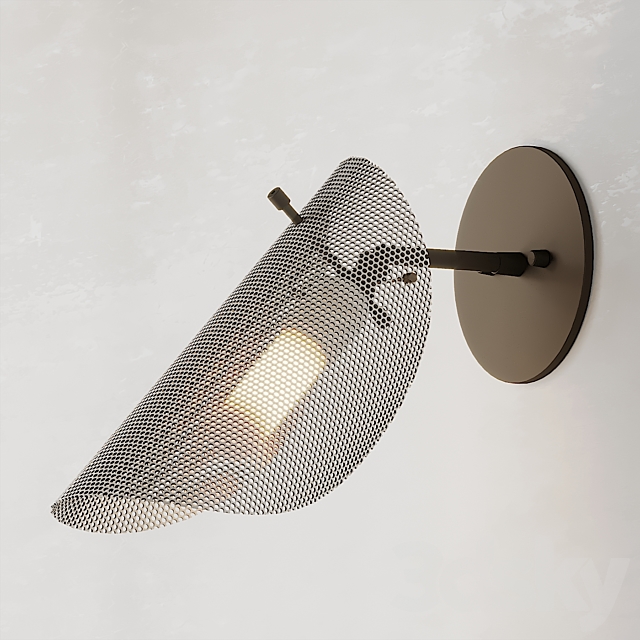 Petite Tulle White Wall Sconce by Blueprint Lighting 3DSMax File - thumbnail 1