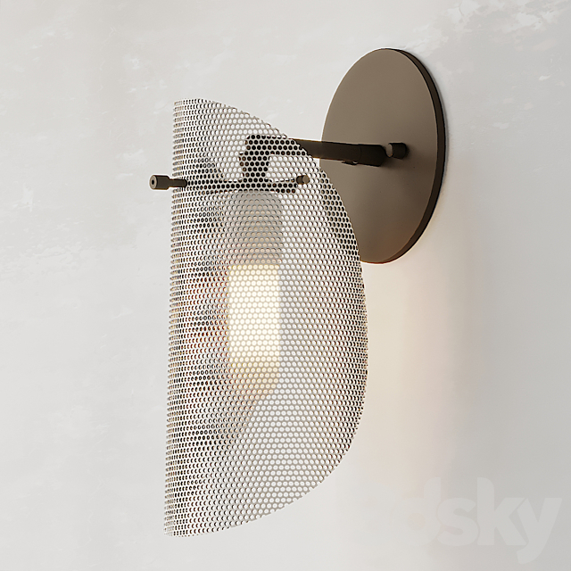 Petite Tulle White Wall Sconce by Blueprint Lighting 3DSMax File - thumbnail 2