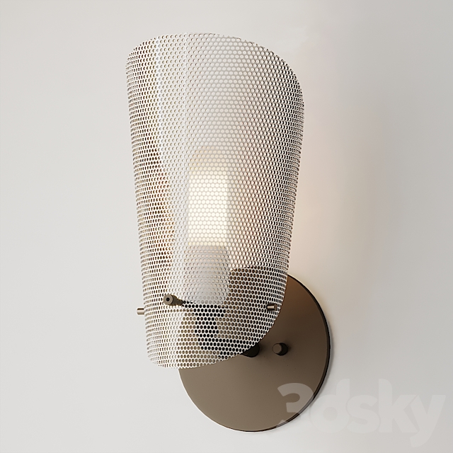 Petite Tulle White Wall Sconce by Blueprint Lighting 3DSMax File - thumbnail 3