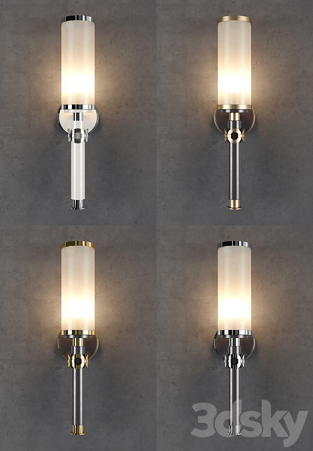 Pieter Adam Bronx Wall-Sconce PA 801 3DS Max Model - thumbnail 3