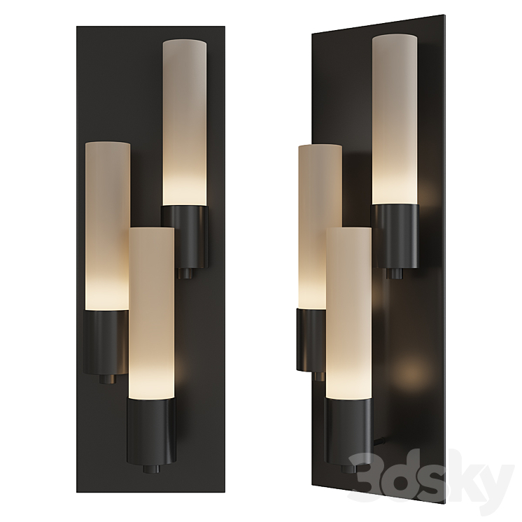 Pillar multilight wall sconce 3DS Max - thumbnail 1