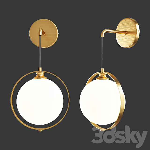 Pioneer brass ball 3ds Max - thumbnail 1