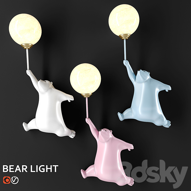 Playlighting BEAR LIGHT 3DS Max Model - thumbnail 2