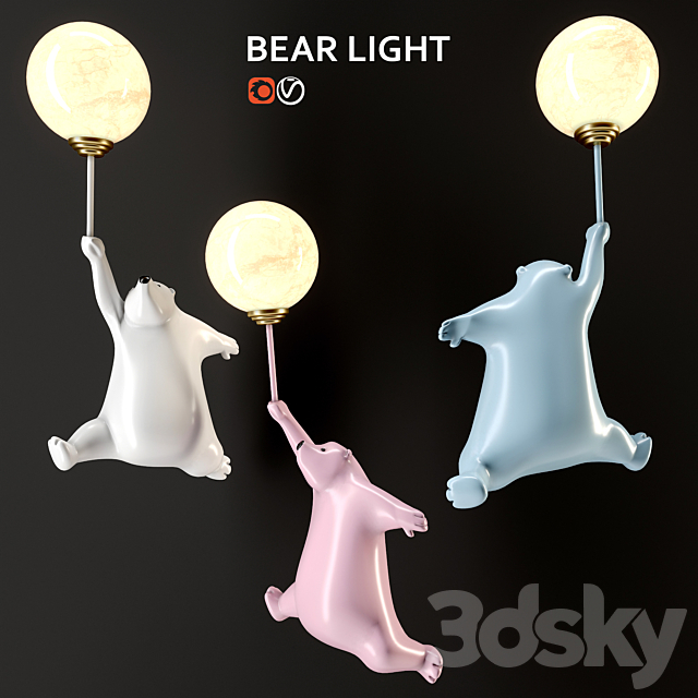 Playlighting BEAR LIGHT 3DS Max Model - thumbnail 3