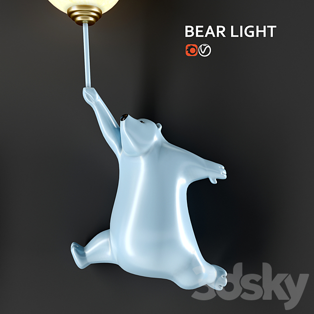 Playlighting BEAR LIGHT 3DS Max Model - thumbnail 4