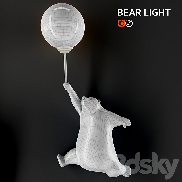 Playlighting BEAR LIGHT 3DS Max Model - thumbnail 5