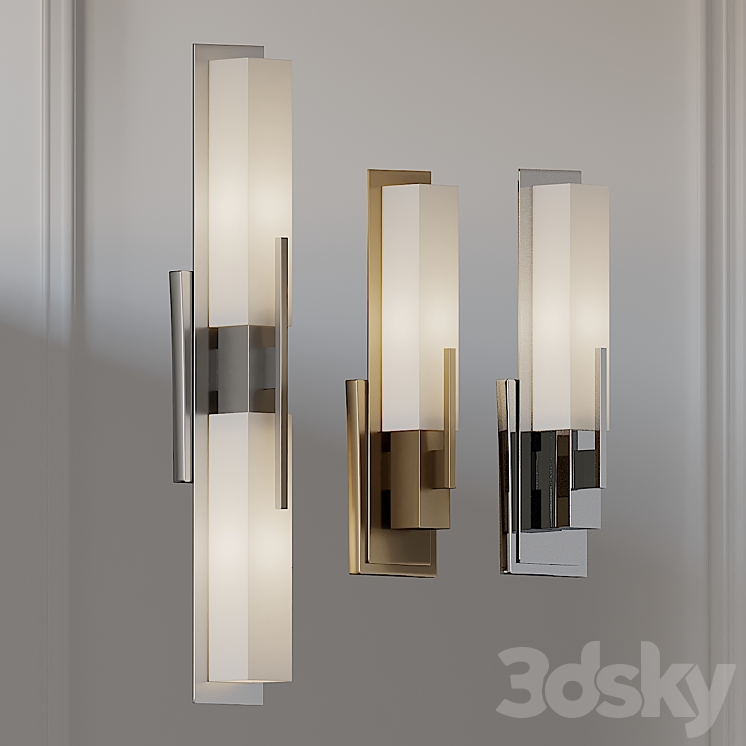 Possini Euro Midtown Wall Sconce 3DS Max - thumbnail 1