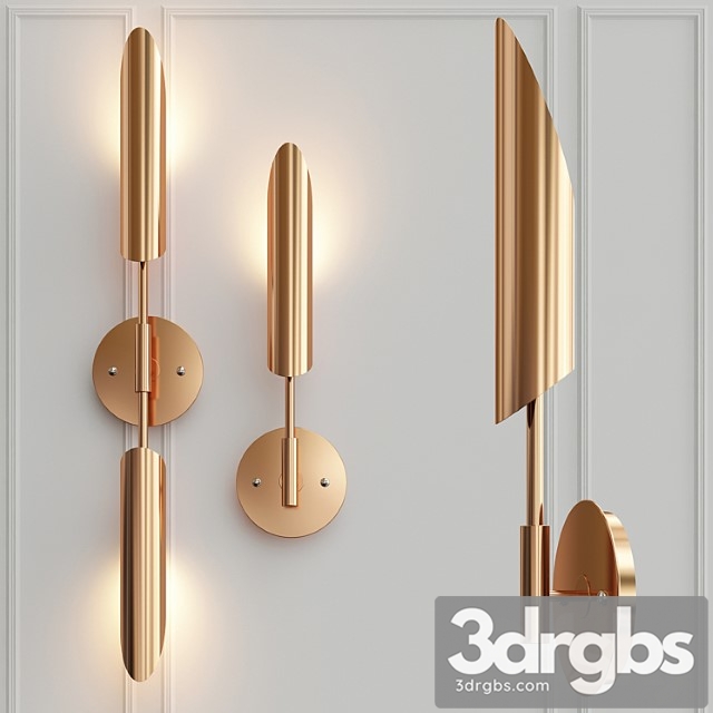 Postmodern metal wall light - thumbnail 1