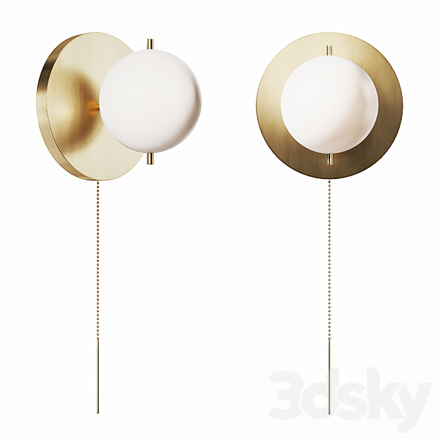 Postmodern wall lamp SIGNAL SCONCE 3DSMax File - thumbnail 1