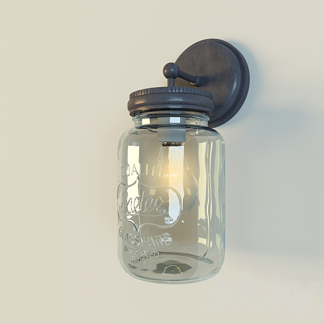 POTTERY BARN _ EXETER SCONCE 3DSMax File - thumbnail 1