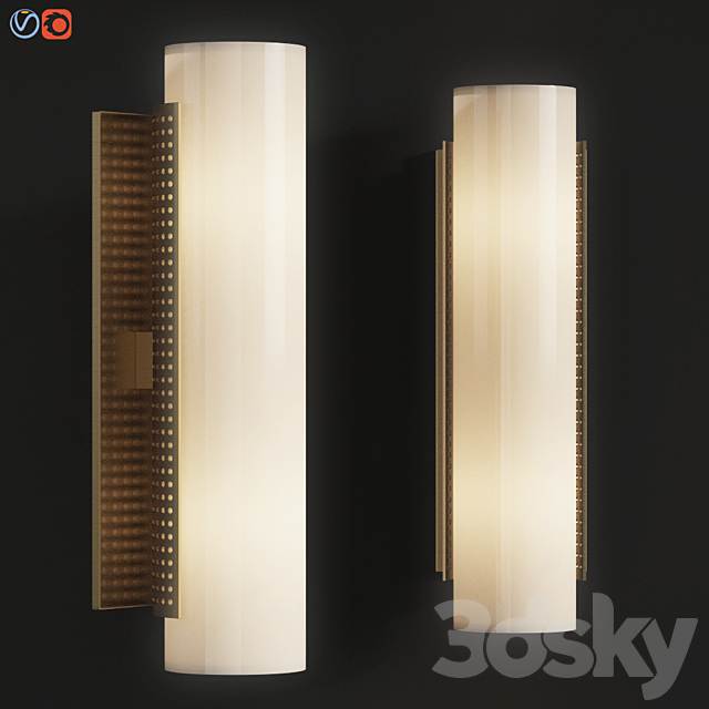 Precision Tube Sconce – kellywearstler 3ds Max - thumbnail 1