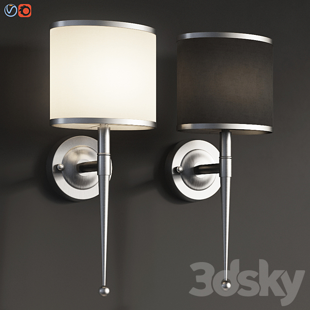 Primo Wall Sconce Polished Chrome 3DSMax File - thumbnail 1