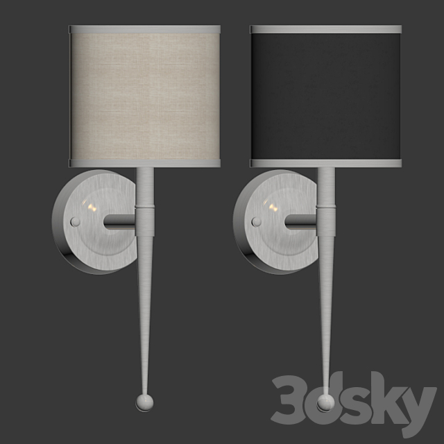 Primo Wall Sconce Polished Chrome 3DSMax File - thumbnail 2