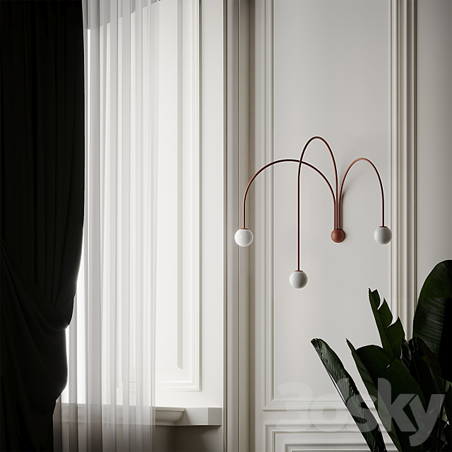 Quattro Wall Sconce by Michael Anastassiades 3ds Max - thumbnail 3