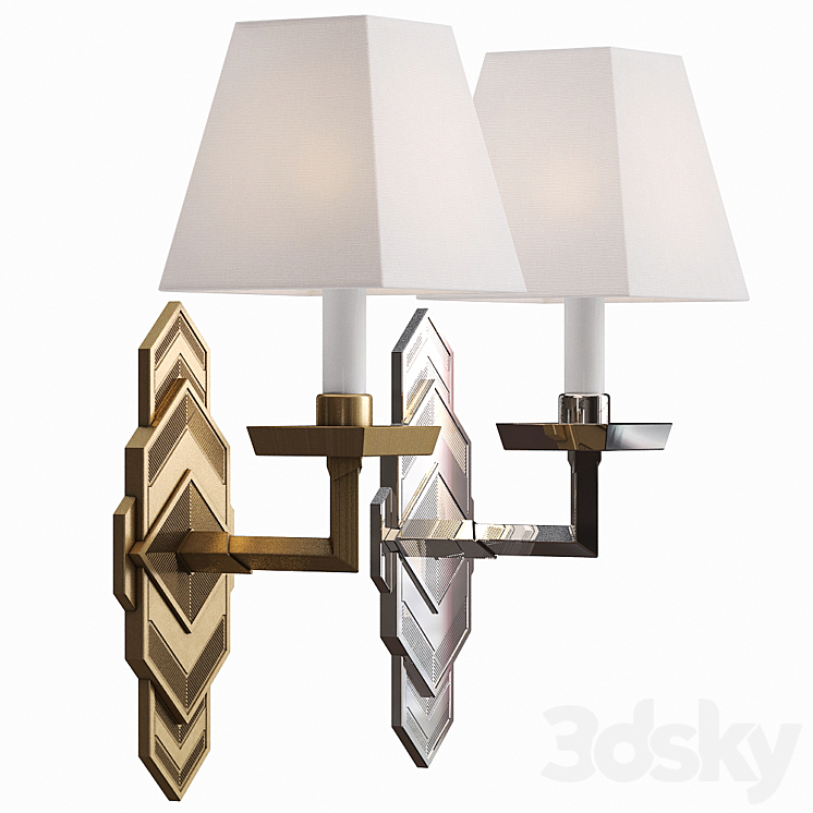 Ralph Lauren Alexis Sconce RL2244PN RL2244NB 3DS Max - thumbnail 2